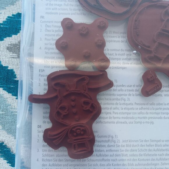 Stampin' Up! Jolly Old Saint Nick Clear Mount Cling Stamps, Set of 6 Stamps - Picture 6 of 7